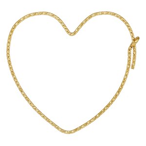 27x30.0mm Sparkle Heart-Shaped Hoop