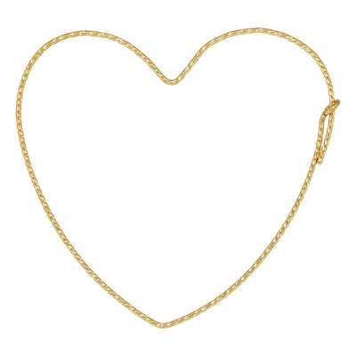 40x43.0mm Sparkle Heart-Shaped Hoop