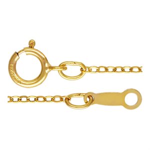 18" 1.3mm Flat Cable Chain