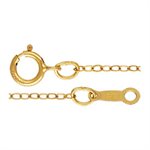 18" 1.3mm Flat Cable Chain