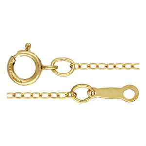 18" 1.3mm Flat Cable Chain