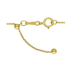 22" Adjustable 1.2mm Cable Chain