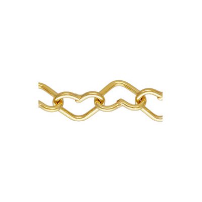 2.85x4.0mm Heart Chain 10ft Spool