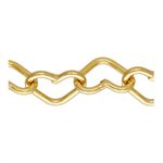 2.85x4.0mm Heart Chain 10ft Spool