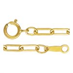 18" 2.5x6.5mm Flat Paperclip Chain