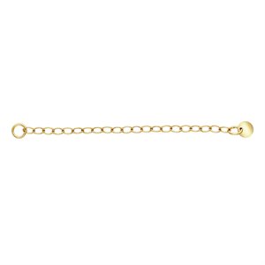 2" Cable Chain Ext w / Round Quality Tag