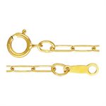16" 2.0x5.5mm Flat Paperclip Chain