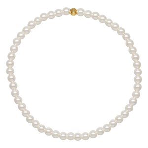 6.0" 3.0mm Crystal Simulated Pearl Stretchy Bracelet