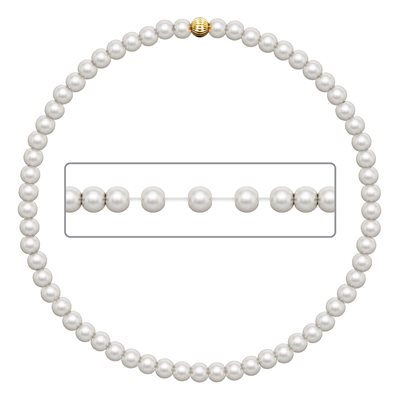 6.5" 3.0mm Crystal Pearl Stretchy Bracelet 6.5" 3.0mm Crystal Pearl Stretchy Bracelet