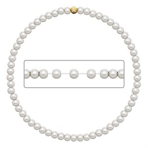 6.5" 3.0mm Crystal Pearl Stretchy Bracelet