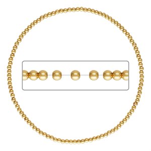7.0" 2.0mm Beaded Stretchy Bracelet
