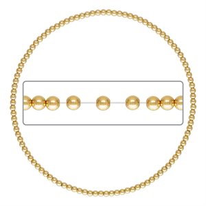 7.25" 2.0mm Beaded Stretchy Bracelet