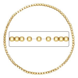 7.0" 2.0mm Faceted Bead Stretchy Bracelet