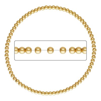 6.5" 2.5mm Beaded Stretchy Bracelet 6.5" 2.5mm Beaded Stretchy Bracelet