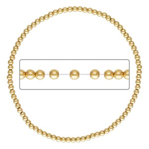 7.0" 2.5mm Beaded Stretchy Bracelet