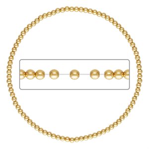 7.5" 2.5mm Beaded Stretchy Bracelet