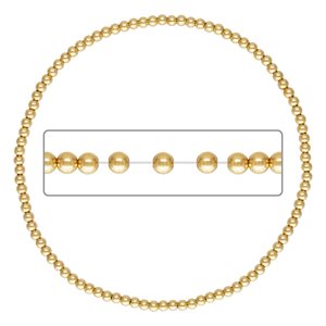 8.0" 2.5mm Beaded Stretchy Bracelet