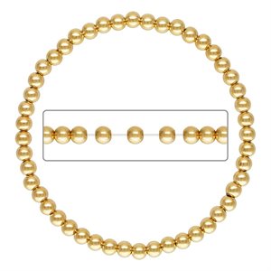 5.0" 3.0mm Beaded Stretchy Bracelet