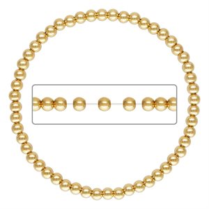 5.5" 3.0mm Beaded Stretchy Bracelet