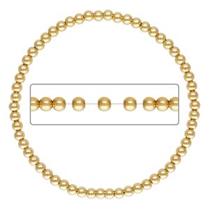 6.0" 3.0mm Beaded Stretchy Bracelet