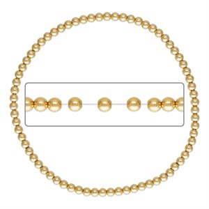 7.5" 3.0mm Beaded Stretchy Bracelet