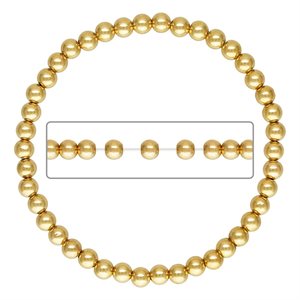 6.0" 4.0mm Beaded Stretchy Bracelet