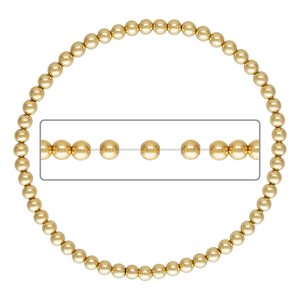 8.0" 4.0mm Beaded Stretchy Bracelet