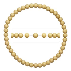 6.5" 4.0mm Stardust Beaded Stretchy Bracelet