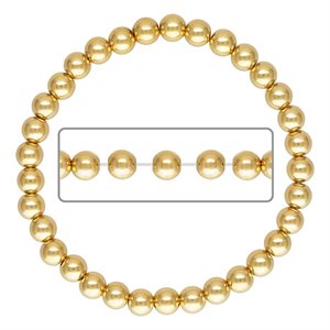 6.0" 5.0mm Beaded Stretchy Bracelet