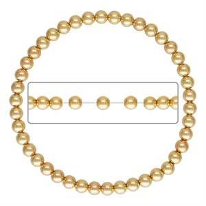 7.5" 5.0mm Beaded Stretchy Bracelet