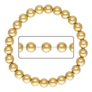 5.5" 6.0mm Beaded Stretchy Bracelet