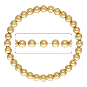 7.0" 6.0mm Beaded Stretchy Bracelet