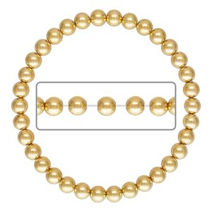 7.5" 6.0mm Beaded Stretchy Bracelet