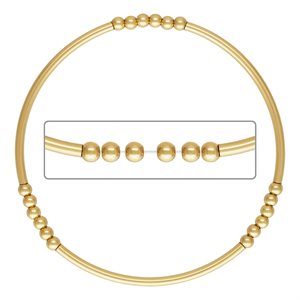 6.75" Stretchy Tube Bead Bracelet (1T+6B)