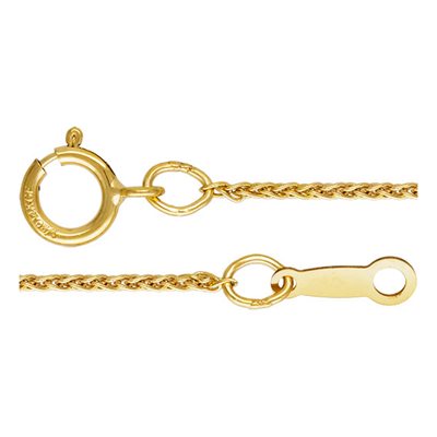 16" 1.0mm Wheat Chain