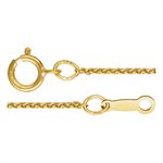16" 1.0mm Wheat Chain