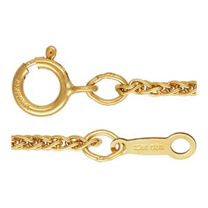 16" 1.5mm Wheat Chain