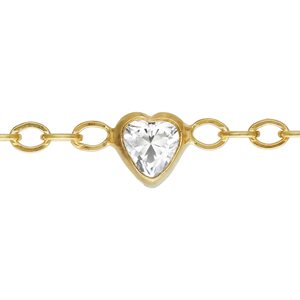 1.7mm Flat Cable 3.0mm Heart White 3A CZ (1.25" Spacing) 10ft Spool