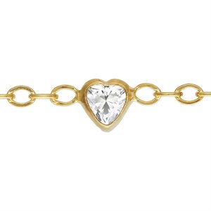 1.7mm Flat Cable 3.0mm Heart White 3A CZ (1.25" Spacing) 50ft Spool