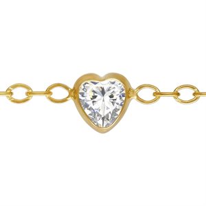 1.7mm Flat Cable 4.0mm Heart White 3A CZ (1.25" Spacing) 10ft Spool