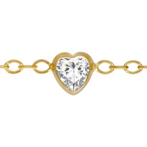 1.7mm Flat Cable 4.0mm Heart White 3A CZ (1.25" Spacing) 50ft Spool