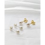 4.5-5mm White Freshwater Pearl Post Earring