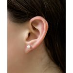 4.5-5mm White Freshwater Pearl Post Earring