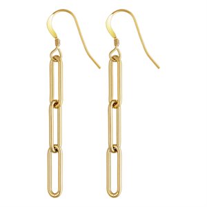 Ear Wire w / Paperclip Chain (3 Link)