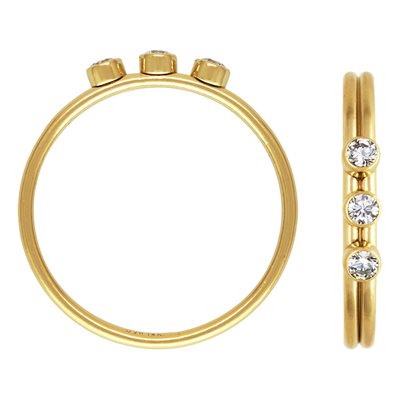 3 2mm White 3A CZ Stacking Ring Size 5 3 2mm White 3A CZ Stacking Ring Size 5