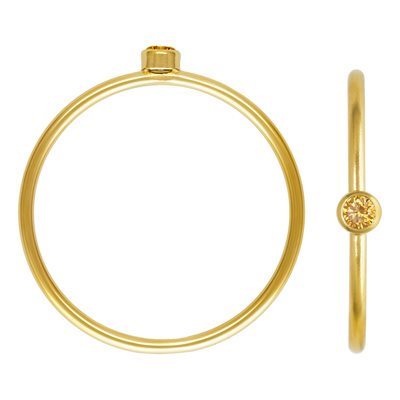 2mm Champagne 3A CZ Stacking Ring Size 5 2mm Champagne 3A CZ Stacking Ring Size 5