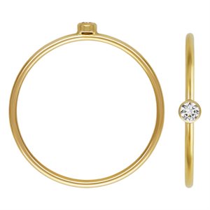 2.0mm .035ct VS DEF Lab Grown Diamond Stacking Ring Size 7