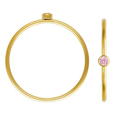 2mm Pink 3A CZ Stacking Ring Size 7 2mm Pink 3A CZ Stacking Ring Size 7