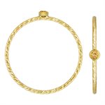 2mm Champagne 3A CZ Sparkle Ring Size 8