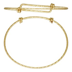 7.0-8.5" 1.65mm Adjustable Sparkle Bangle